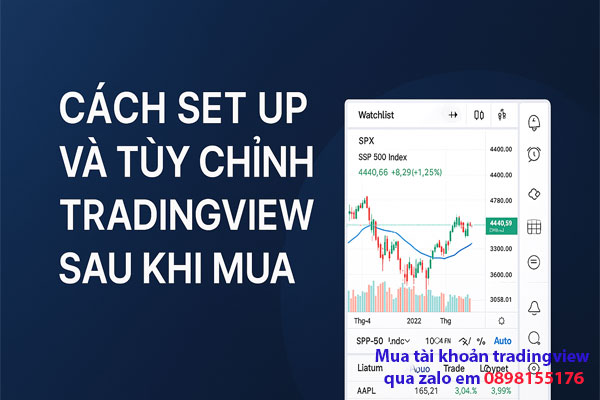 Cách setup TradingView account ngay sau khi mua